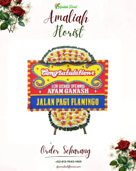 Sewa Papan Bunga Garongan